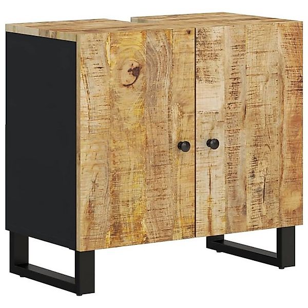 vidaXL Waschbeckenunterschrank Waschbeckenschrank Massivholz Mango und Holz günstig online kaufen