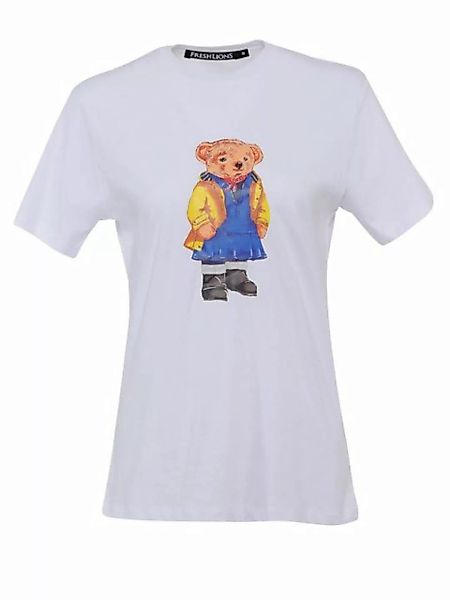 Freshlions T-Shirt T-Shirt Teddy Weiß L Ohne günstig online kaufen