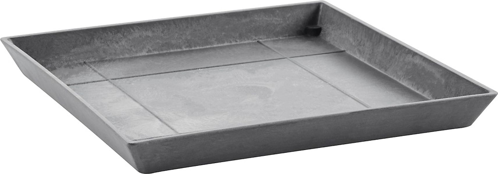 ECOPOTS Blumentopfuntersetzer SQUARE SAUCER Grey, BxTxH: günstig online kaufen