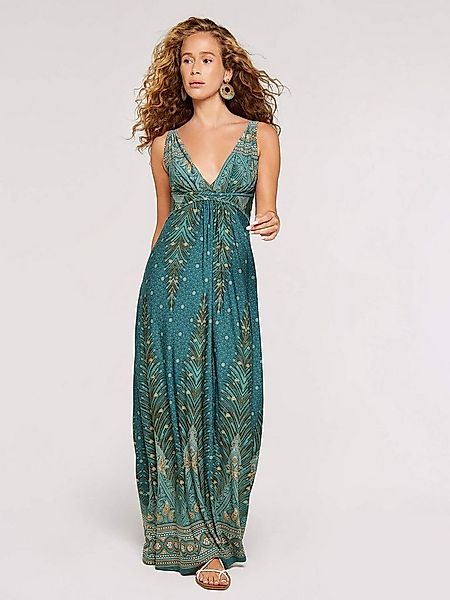 Apricot Maxikleid Maxikleid mit Paisley-Ornament mit Taillenband günstig online kaufen