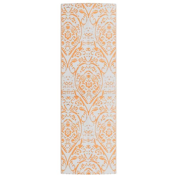 vidaXL Outdoorteppich Orange Und Weiß 80x250 Cm Pp 2007942 günstig online kaufen