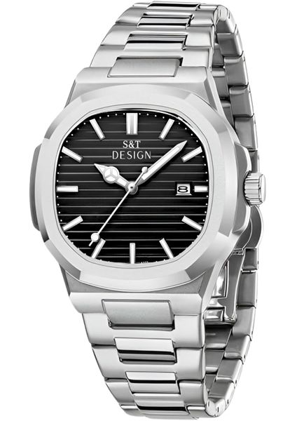 S&T Design Quarzuhr Herren Uhr Edelstahl günstig online kaufen
