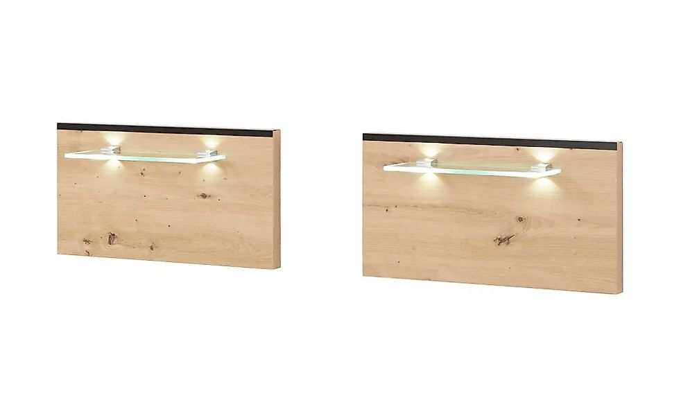 Aufsatzpaneel für Nachtkommode  Birmingham ¦ holzfarben ¦ Massivholz,Glas ¦ günstig online kaufen