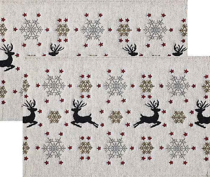 Platzset Tischset "Jumping Deer" 2er-Pack, Gobelin günstig online kaufen