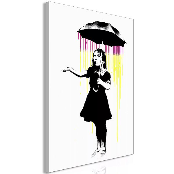 Wandbild - Girl With Umbrella (1 Part) Vertical günstig online kaufen