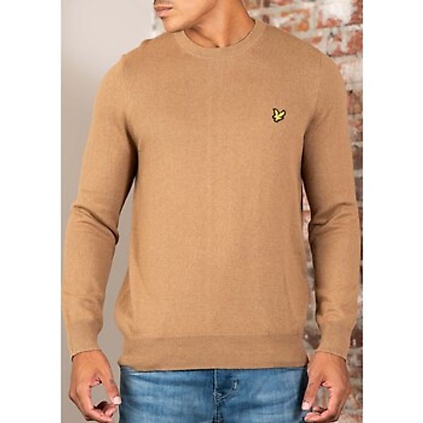 Lyle & Scott  Pullover Cotton merino crew neck jumper - tigers eye günstig online kaufen