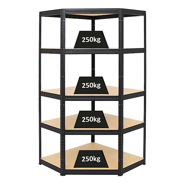 PROREGAL Eckregal Slim Elephant HxBxT 180 x 90 x 45 cm Fachlast 250 kg Schw günstig online kaufen