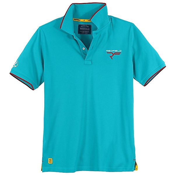 redfield Poloshirt Redfield Poloshirt Übergröße türkis günstig online kaufen