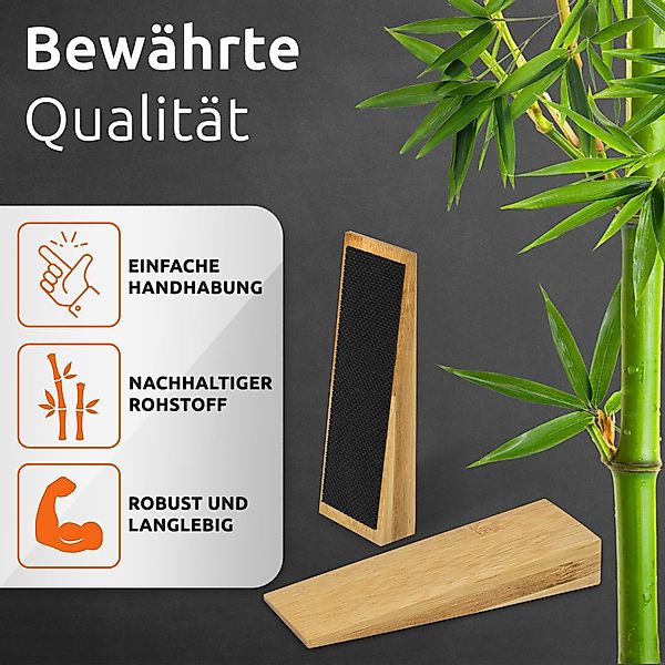 ECENCE Bodentürstopper 2x Türkeile Bambus Türstopper günstig online kaufen