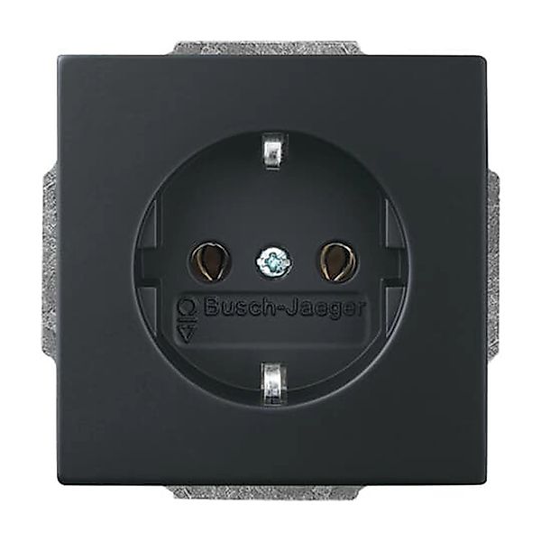 Busch-Jaeger Steckdose Schuko Future Linear Schwarz Matt günstig online kaufen