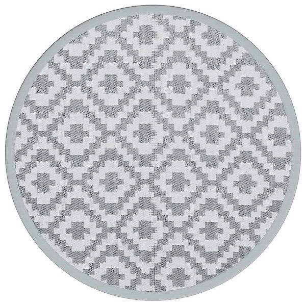vidaXL Outdoorteppich Outdoor-Teppich ARAKIL Grau Ø120 günstig online kaufen
