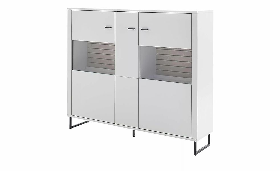 uno Highboard  Leni ¦ grau ¦ Maße (cm): B: 159 H: 136 T: 37.0 Kommoden & Si günstig online kaufen