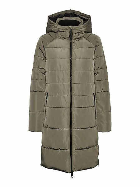 VERO MODA Glänzende Lange Jacke Damen Grau günstig online kaufen
