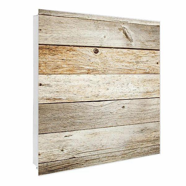 Banjado Großer Schlüsselkasten Glas 30x30cm Weiß Scharnier Rechts 50 Haken günstig online kaufen