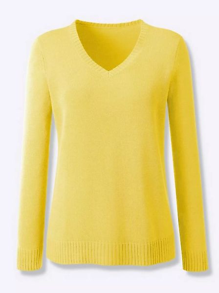 Sieh an! Strickpullover V-Ausschnitt-Pullover günstig online kaufen