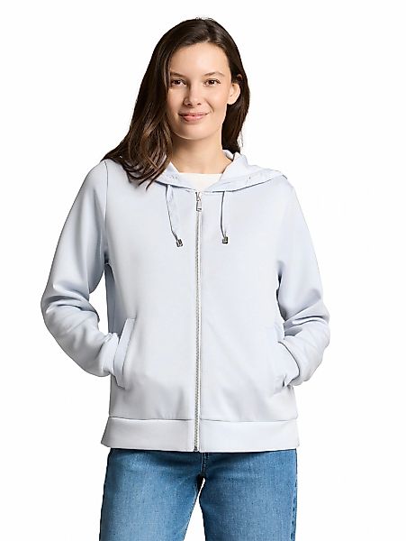 TOM TAILOR Kapuzensweatjacke mit Viskose und Stretch günstig online kaufen