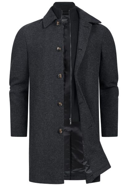 Jeff Wollmantel JFTyler Eleganter Herrenmantel mit günstig online kaufen