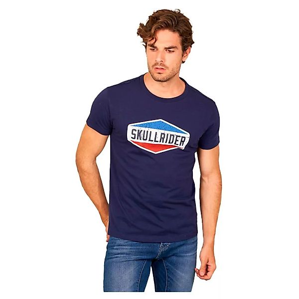 Skull Rider Petrol Short Sleeve T-shirt XS Dark Blue günstig online kaufen