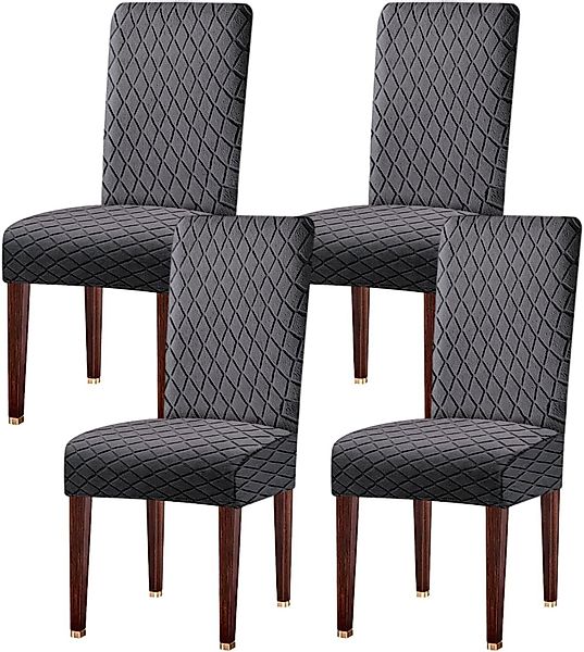 Coonoor Stuhlhusse geschwungener Stuhlbezug,Elastischer Jacquard-Esszimmers günstig online kaufen