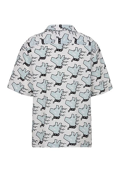HUGO Blue Kurzarmhemd "Eligino" mit allover Print, HUGO Doggo, Dogprint günstig online kaufen