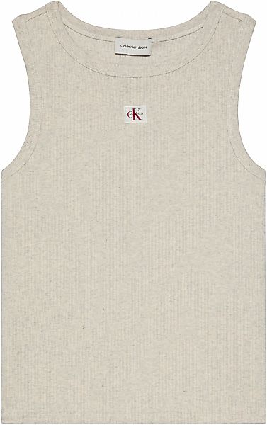 Calvin Klein Jeans Tanktop "A - WVN LBL 2X2 CTTN" Mit Rundhalsausschnitt günstig online kaufen