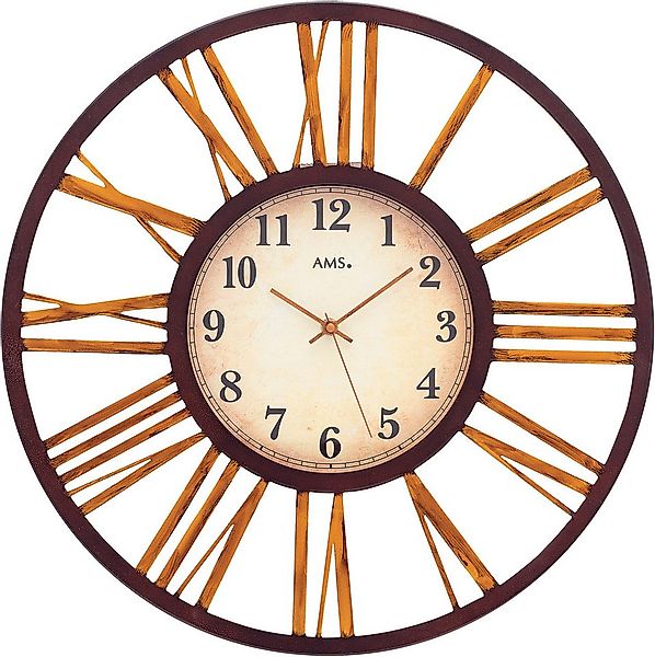 AMS Funkwanduhr (Quarzuhr,Wohnzimmer,Esszimmer,Küche,Arbeitszimmer,Büro,Flu günstig online kaufen