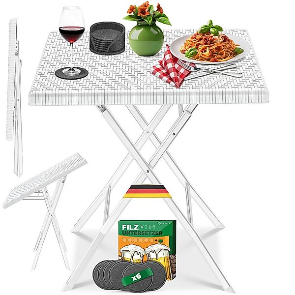 KESSER Bistrotisch Balkontisch klappbar (Gartentisch mit günstig online kaufen