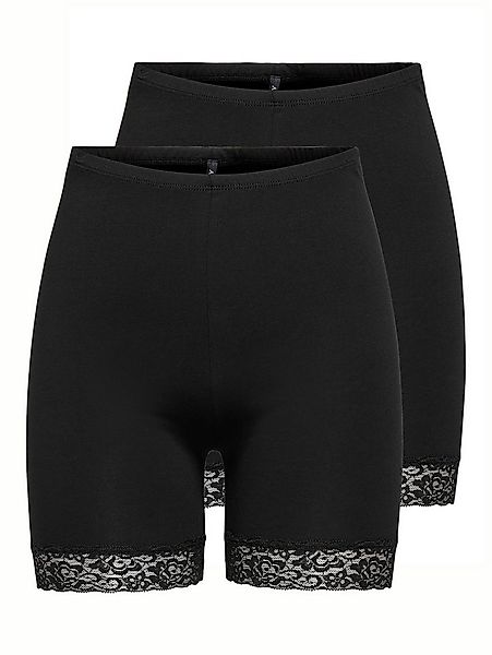 ONLY Radlerhose ONLLIVE – Radlerhosen mit Spitzensaum im praktischen Doppel günstig online kaufen