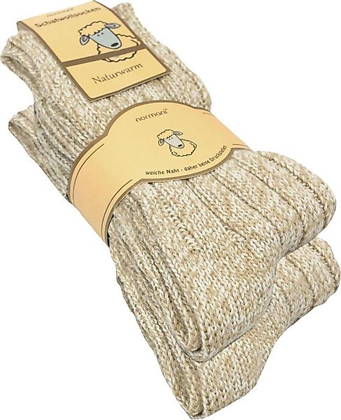 normani Thermosocken 2 Paar Norwegersocken aus Schafwolle (2 Paar) natürlic günstig online kaufen