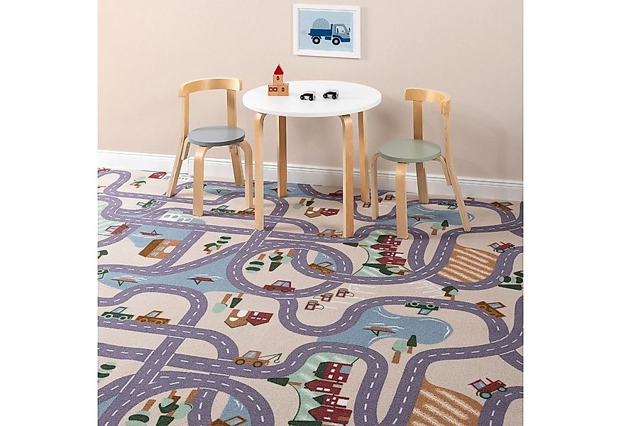 Steffensmeier Teppichboden Matteo, Rechteckig, Straßenteppich, Kinderzimmer günstig online kaufen