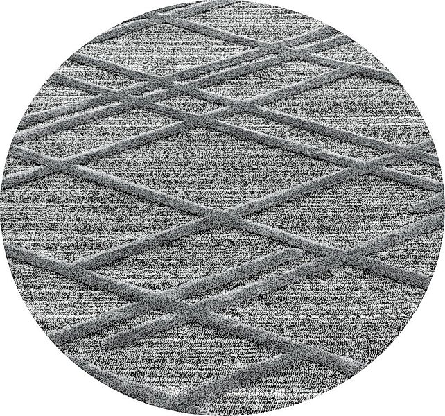 Homtex Hochflor-Teppich, Ø 80 cm Rund, Modern Designer, Elegante Teppich, H günstig online kaufen