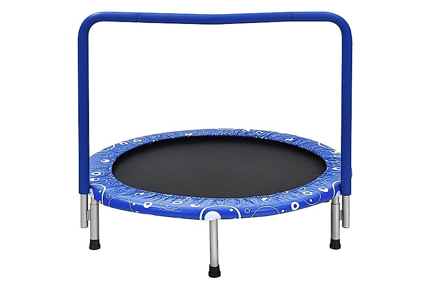 COSTWAY Kindertrampolin, Ø 92 cm, klappbar mit Griff, bis 150kg günstig online kaufen