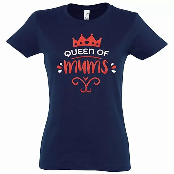 Youth Designz T-Shirt "Queen Of Mums" Damen Shirt mit trendigem Frontprint günstig online kaufen