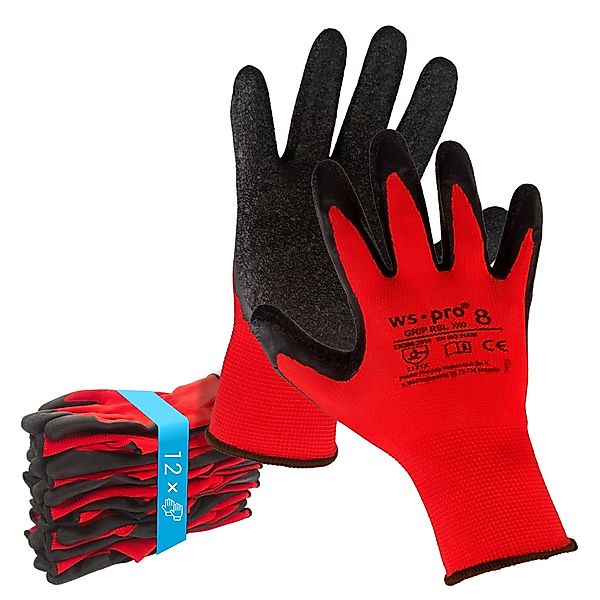 WS-Pro Arbeitshandschuhe Grip RSL Arbeitshandschuhe Größe günstig online kaufen