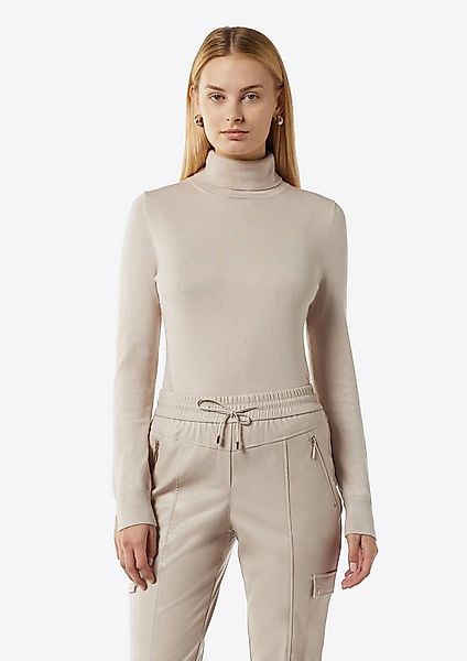 comma Longpullover Strickpullover Eleganter Feinstrickpullover mit Rollkrag günstig online kaufen