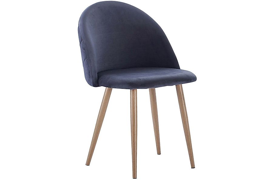Trelevo® Polsterstuhl Lilly, Stoffbezug Samt, Metallbeine, günstig online kaufen