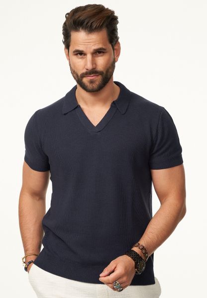 SOULSTAR Poloshirt mit offenem Kragen Herren günstig online kaufen