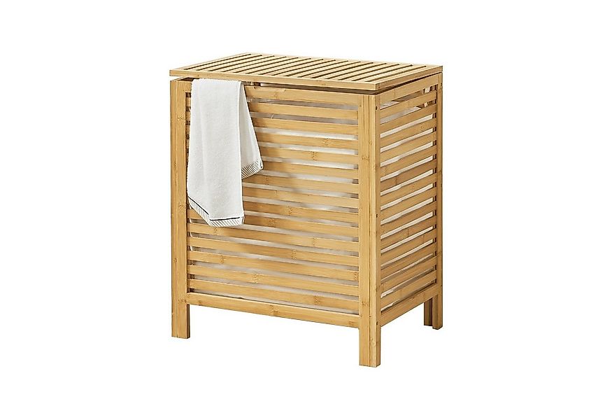 en.casa Wäschekorb (Wäschetruhe+Herausnehmbarer Wäschesack), »Skövde« Wäsch günstig online kaufen