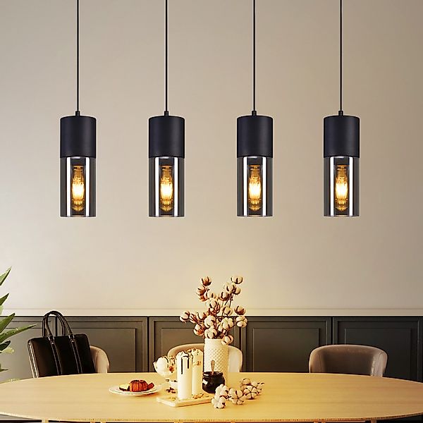 Nettlife Pendelleuchte Schwarz Pendellampe Esstisch E27 günstig online kaufen