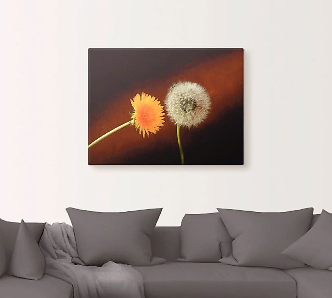 Artland Leinwandbild "Pusteblume Löwenzahn", Blumen, (1 St.), auf Keilrahme günstig online kaufen