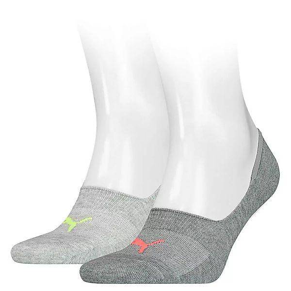 Puma Footie Socken 2 Paare EU 35-38 Mid Grey Melange günstig online kaufen
