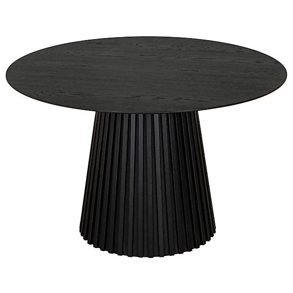 GarWoh Diningtisch Andria Black Oak Rund 120 Cm günstig online kaufen