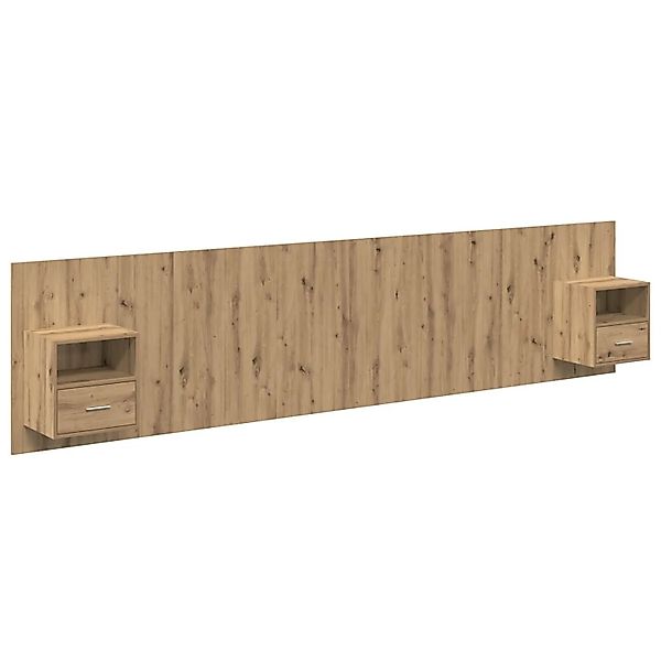 vidaXL Kopfteil mit Schrank 3 Stk Artisan-Eiche Holzwerkstoff 3416054 günstig online kaufen