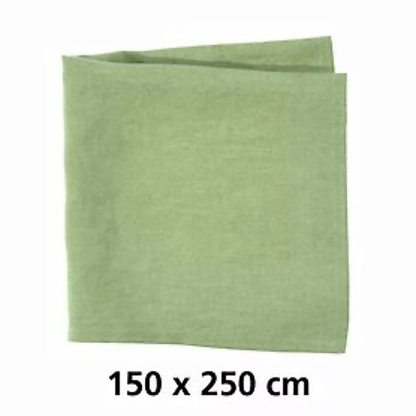 Tischdecke 'Linnen' grün 150x250 günstig online kaufen