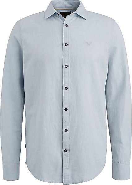 PME Legend Leinen Blend Hemd Hellblau - Größe M günstig online kaufen