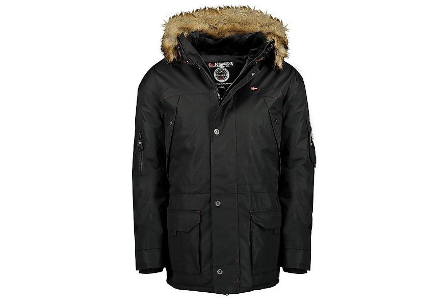 Geographical Norway Winterjacke Herren Outdoor Jacke Parka in Unifarbe, mit günstig online kaufen