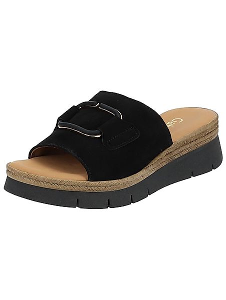 Gabor Pantoletten Veloursleder Pantolette günstig online kaufen