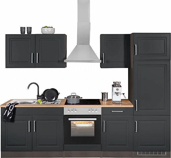 HELD MÖBEL Küchenzeile "Stockholm", Breite 270 cm, mit hochwertigen MDF Fro günstig online kaufen