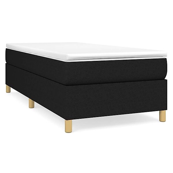 vidaXL Boxspringbett Schwarz 80x200 cm Stoff1377416 günstig online kaufen