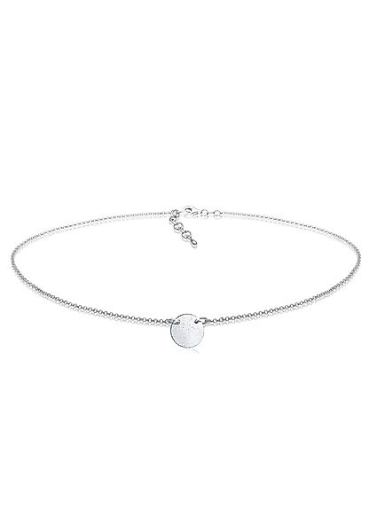 Elli Collier Choker Plättchen Anhänger 925 günstig online kaufen
